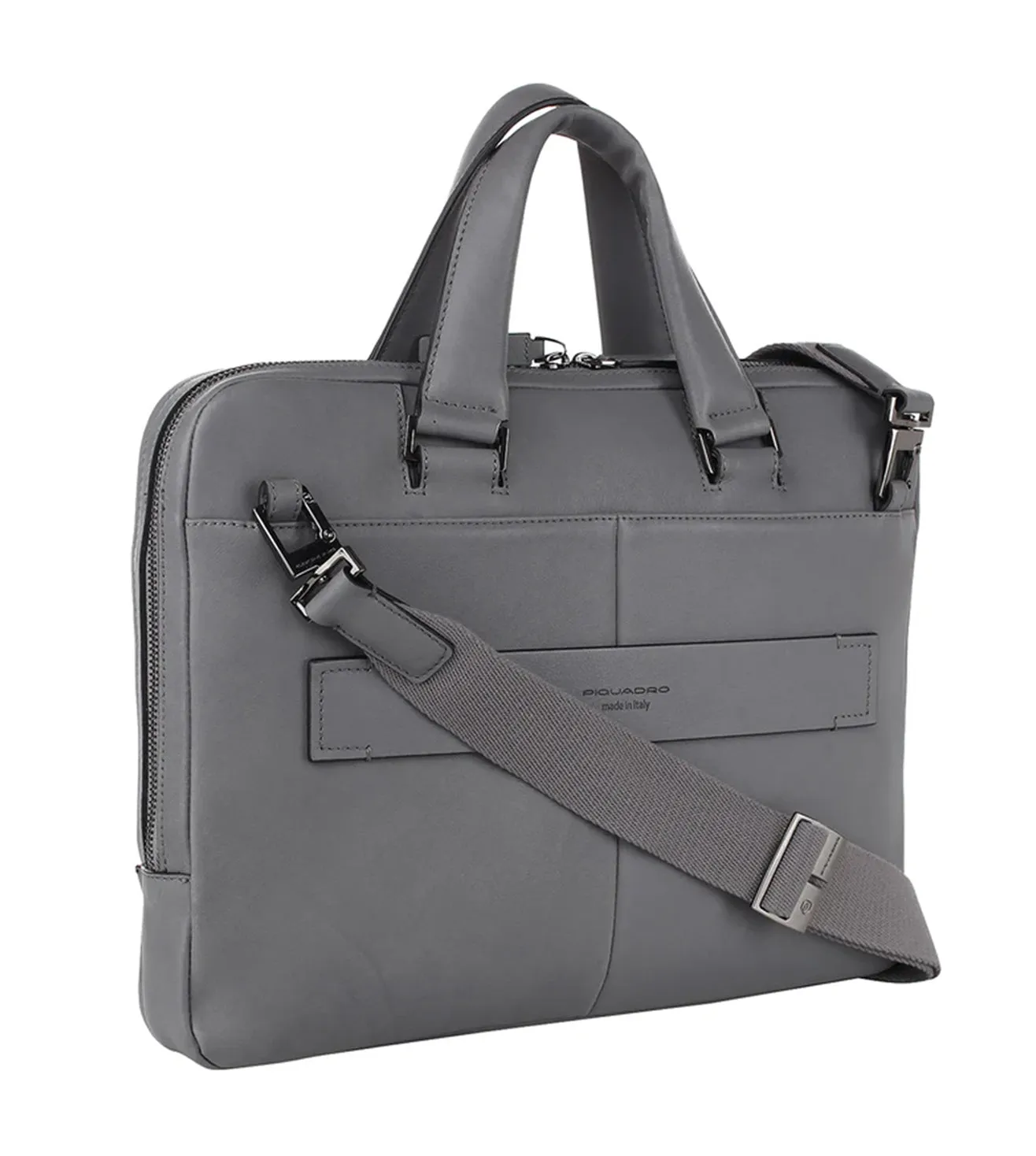 Piquadro David Unisex Grey Laptop Briefcase