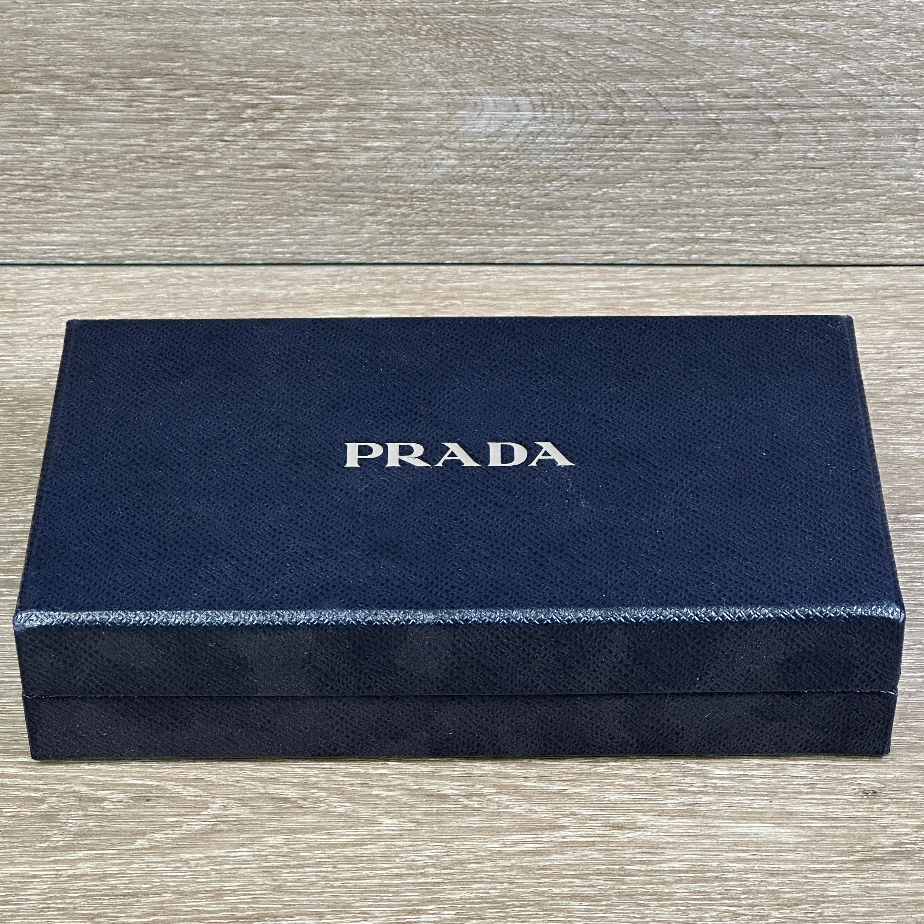 Prada Caramel Saffiano Leather Zip Around Wallet
