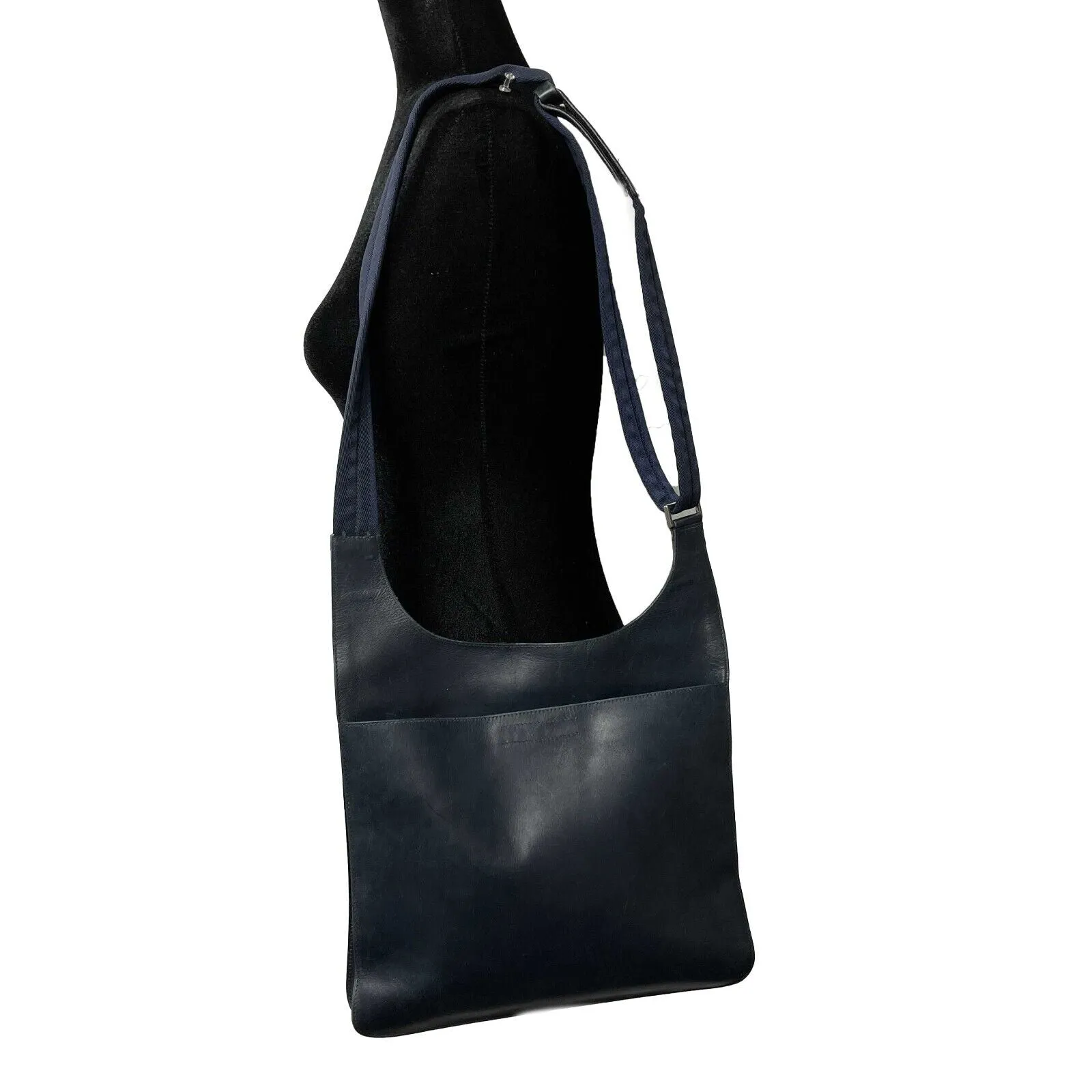 Prada - Vitello Sport Messenger Shoulder Bag - Baltico (Navy) Crossbody Bag