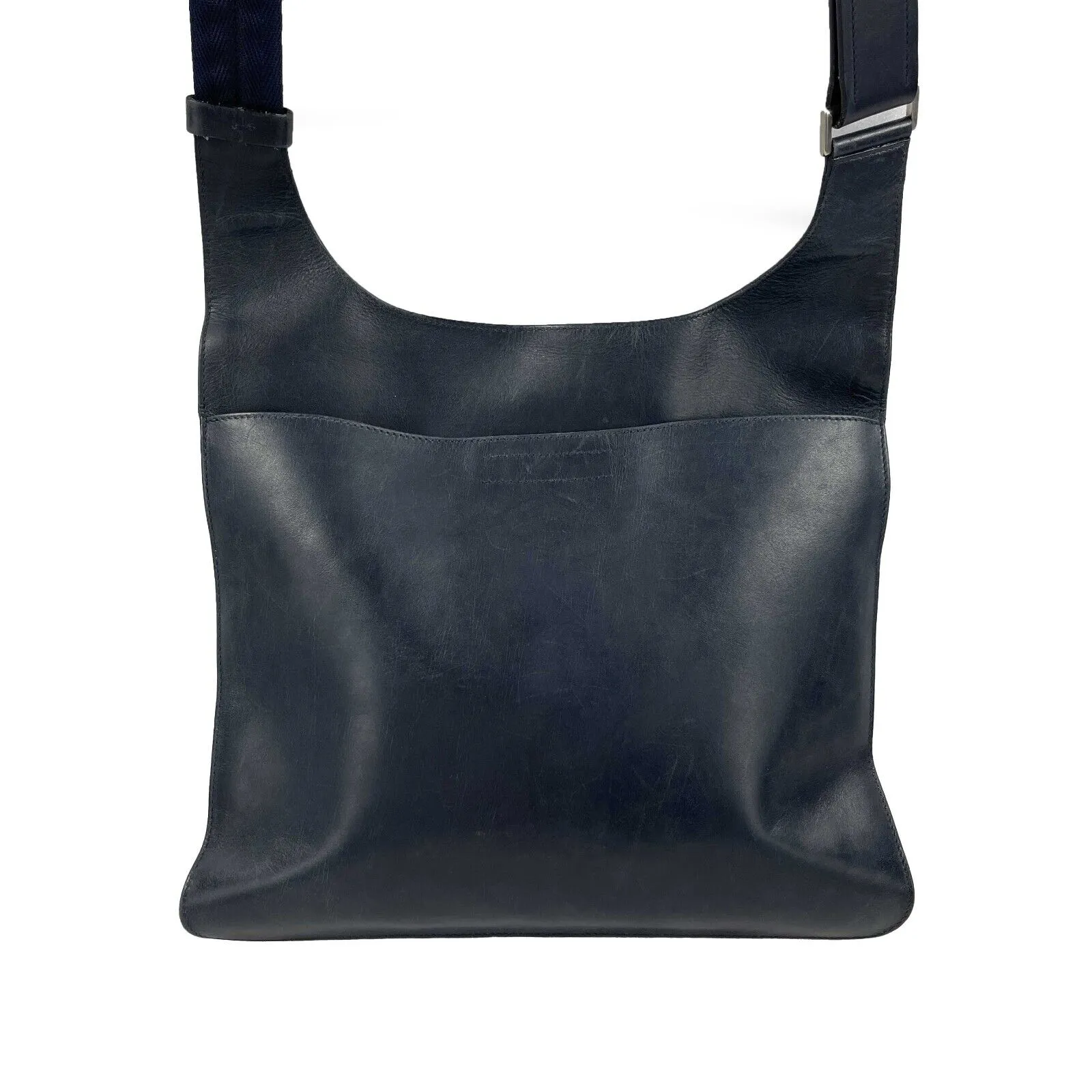 Prada - Vitello Sport Messenger Shoulder Bag - Baltico (Navy) Crossbody Bag