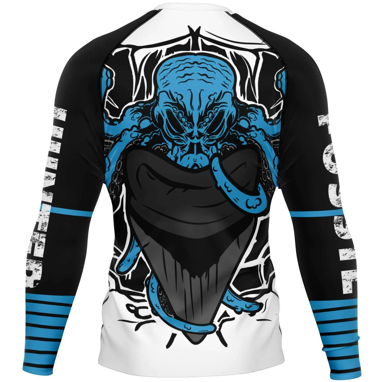 PREMIUM MEN'S MEGALODON RASH GUARD - FREE SHIPPING