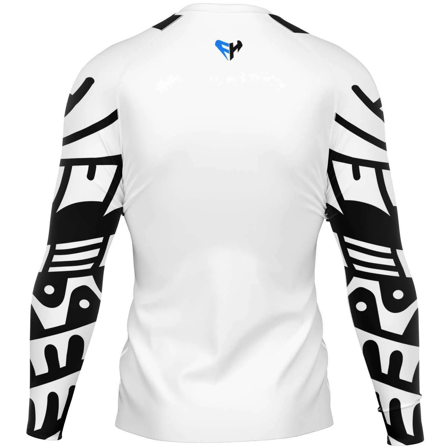 PREMIUM MEN'S TRIBAL MEGALODON RASH GUARD - FREE SHIPPING