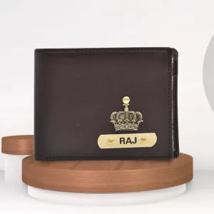 Premium Personalized Men's Wallet - Brown