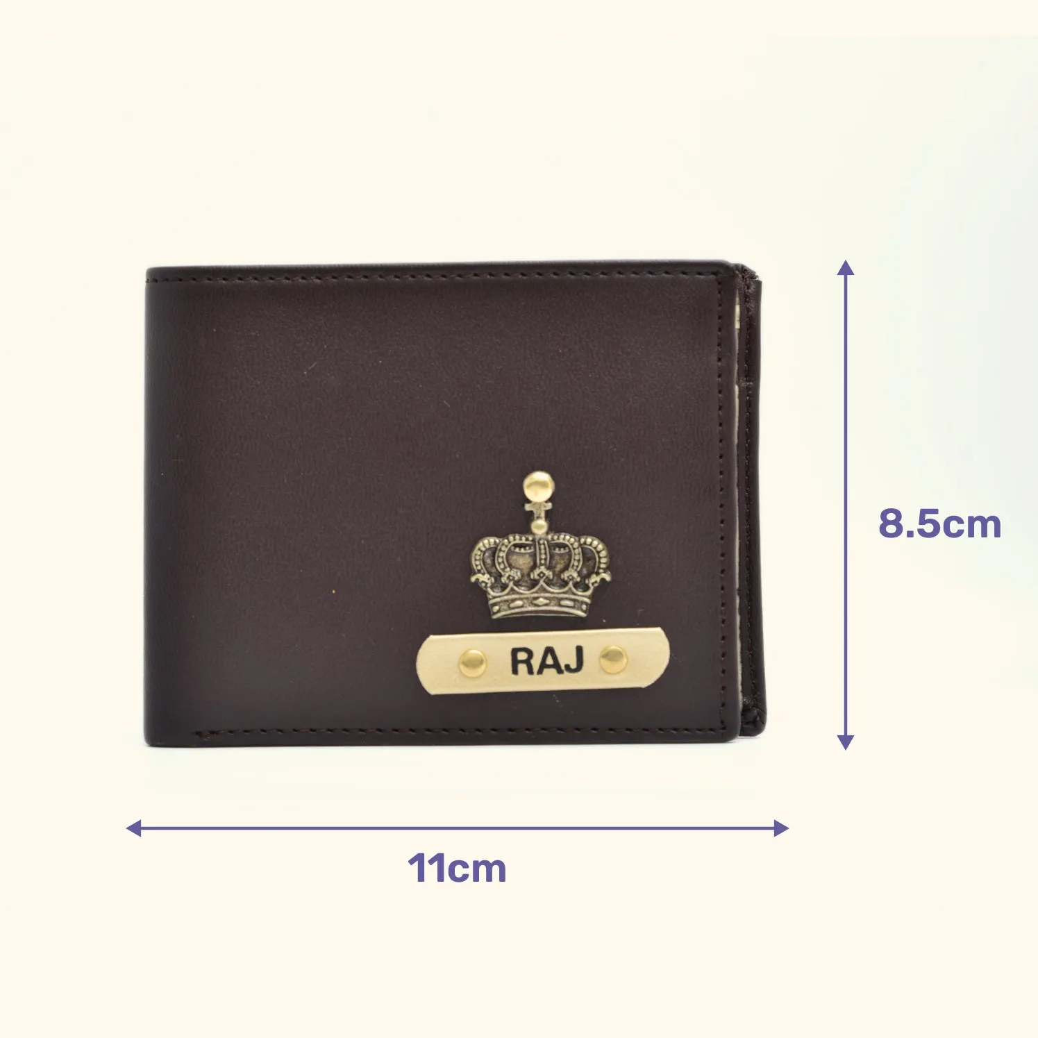 Premium Personalized Men's Wallet - Brown