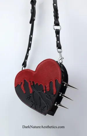 Red/Black "Bleeding Heart" Shoulder Bag