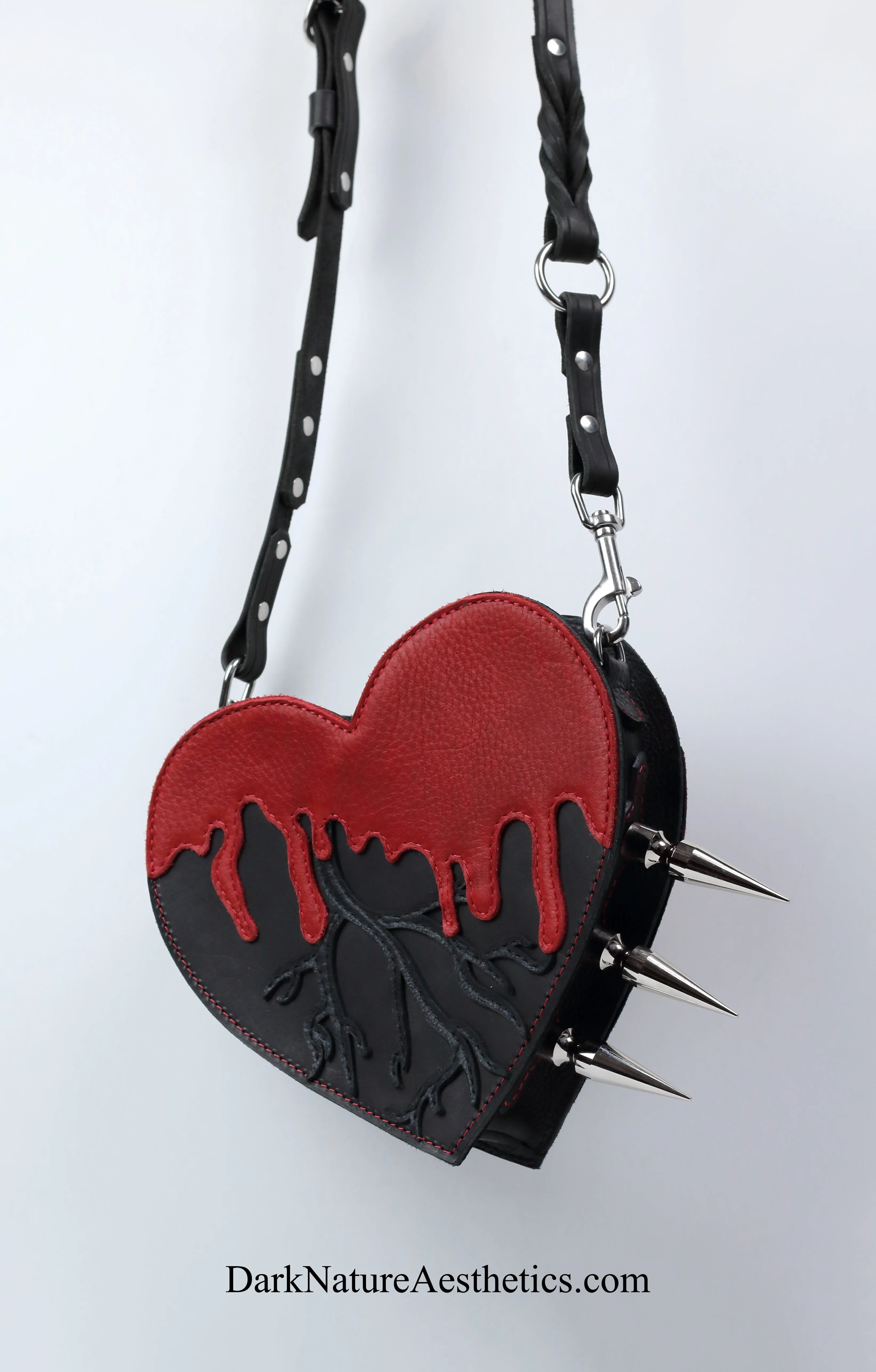 Red/Black "Bleeding Heart" Shoulder Bag