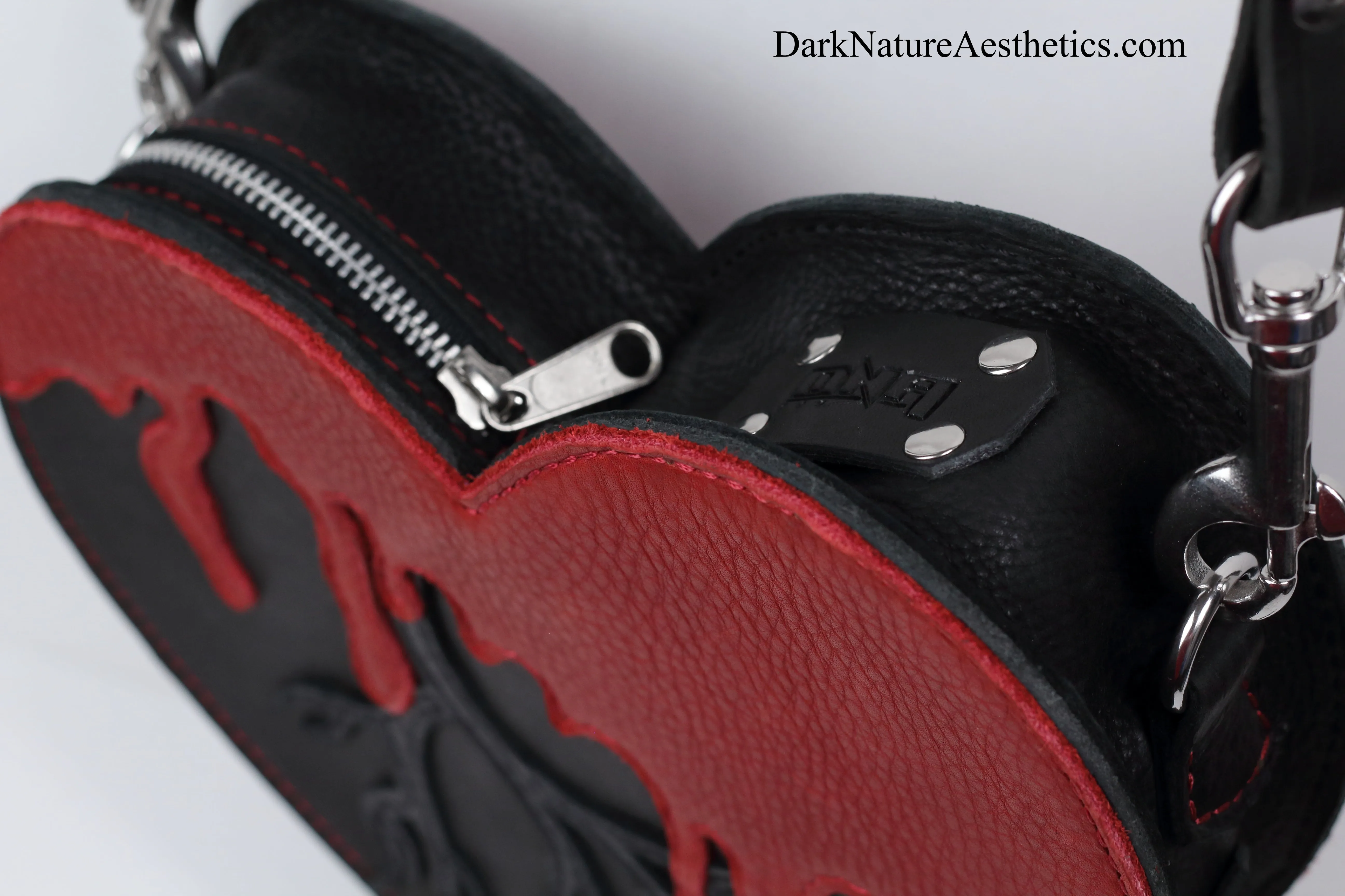Red/Black "Bleeding Heart" Shoulder Bag