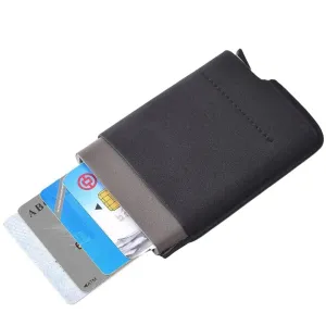RFID Credit Card Safe & Wallet-Navy