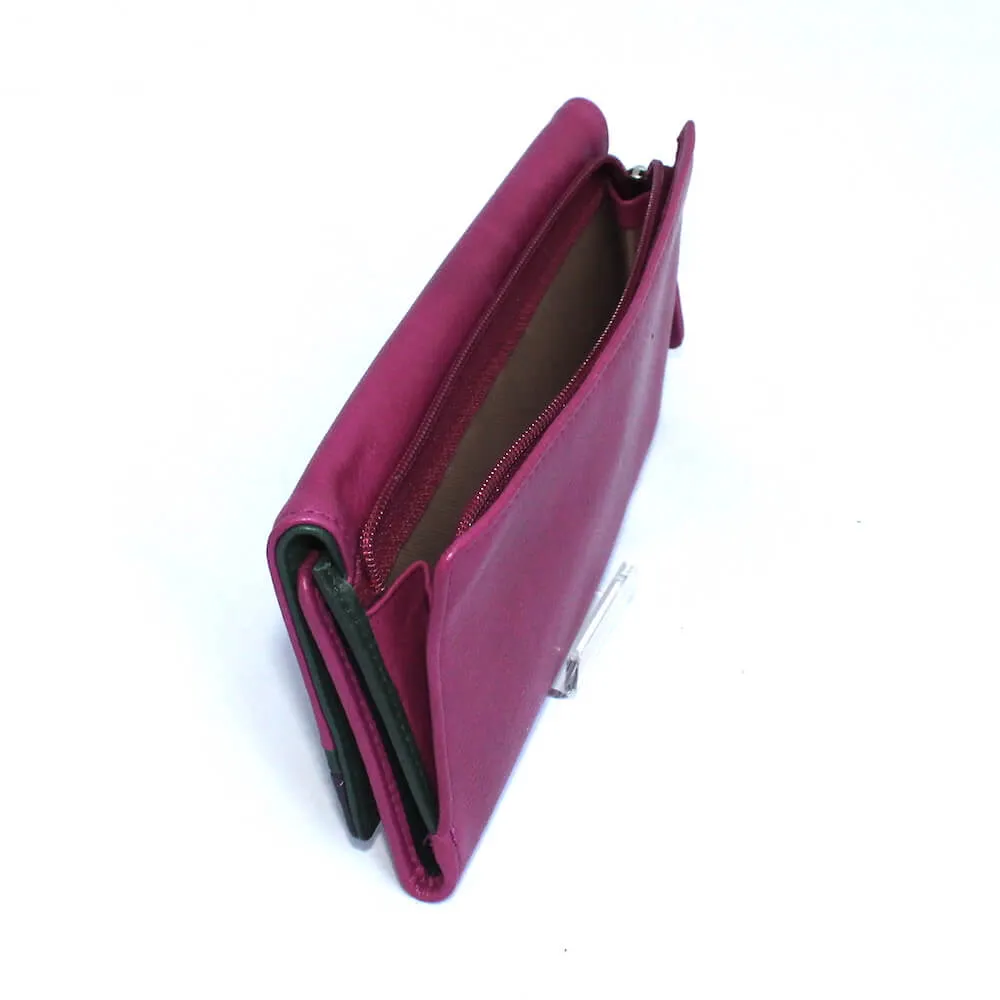 RFID Women's Leather Card Case Wallet