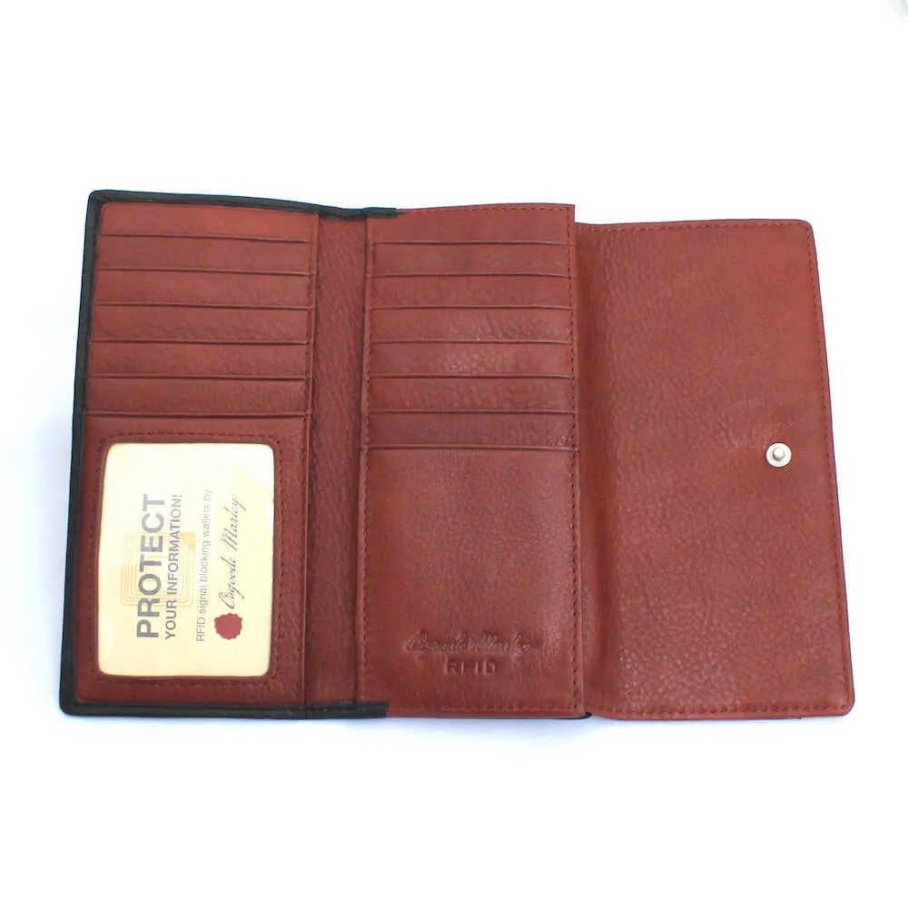 RFID Women's Leather Card Case Wallet