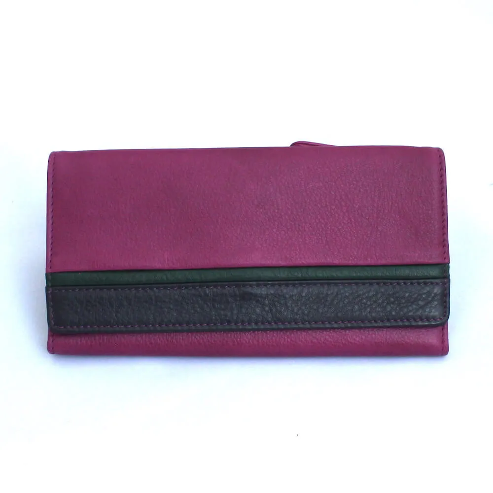 RFID Women's Leather Card Case Wallet