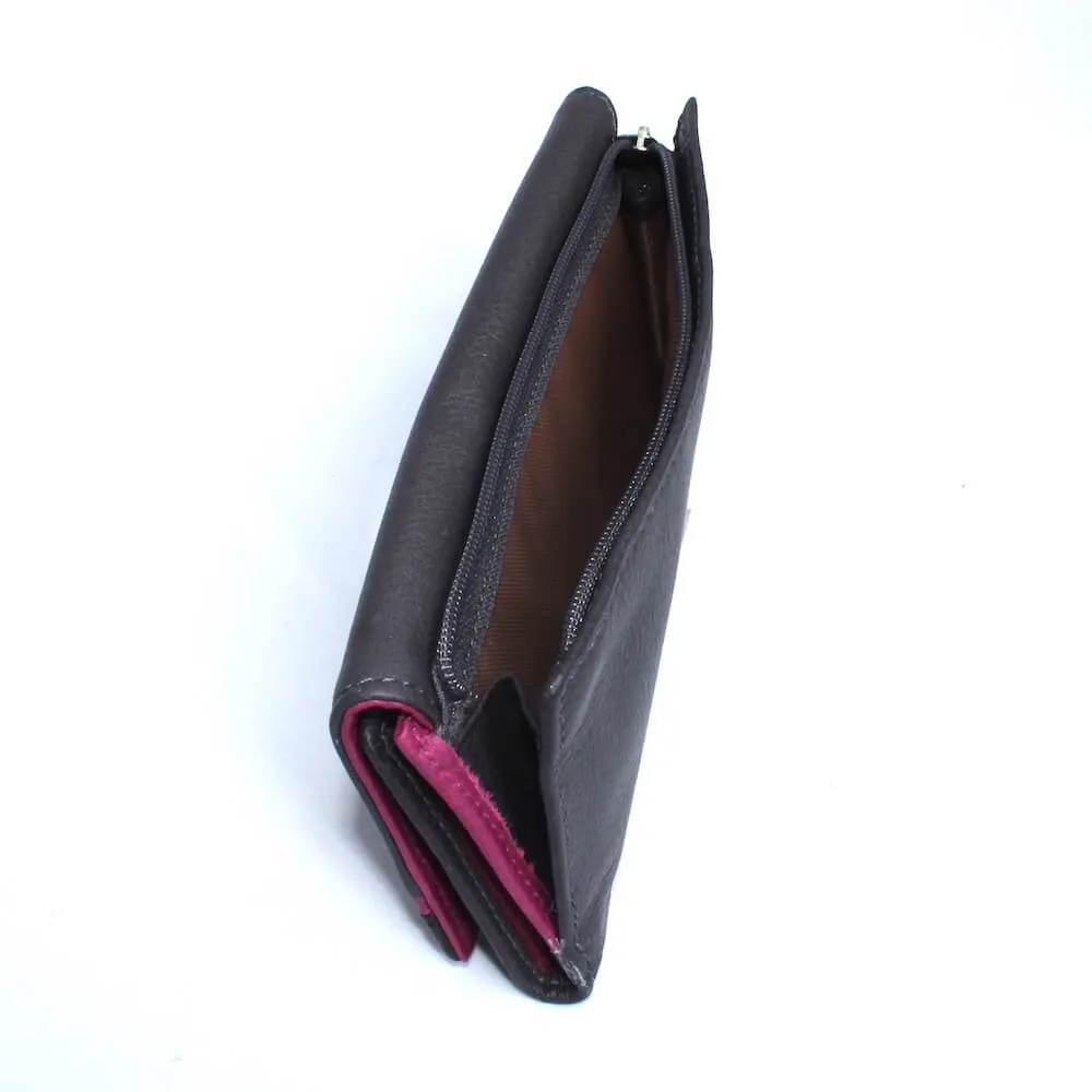 RFID Women's Leather Card Case Wallet
