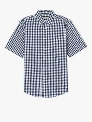 R.M. Williams Hervey Short Sleeve Shirt - Navy/White