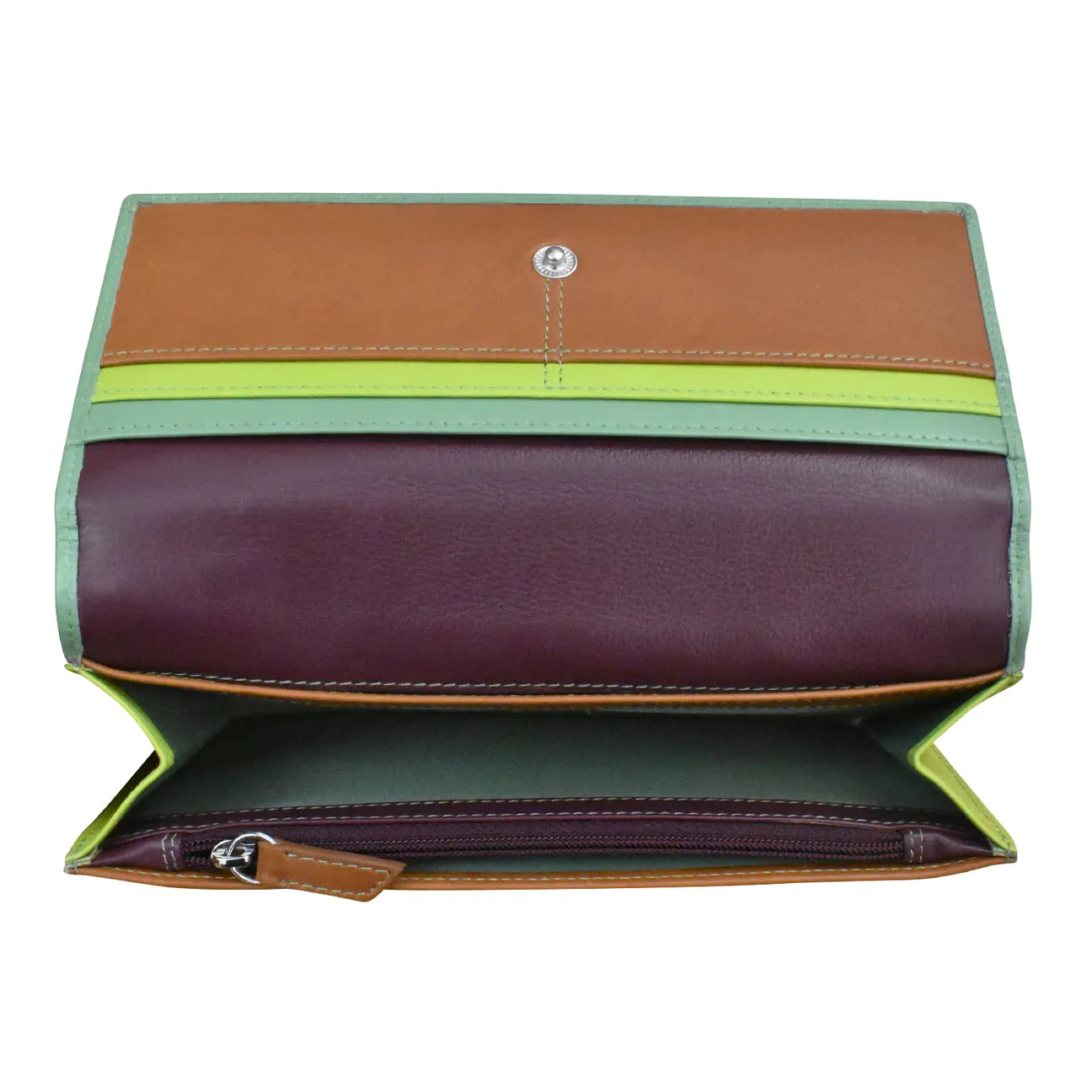 Rosemary Wallet in Sage Multi