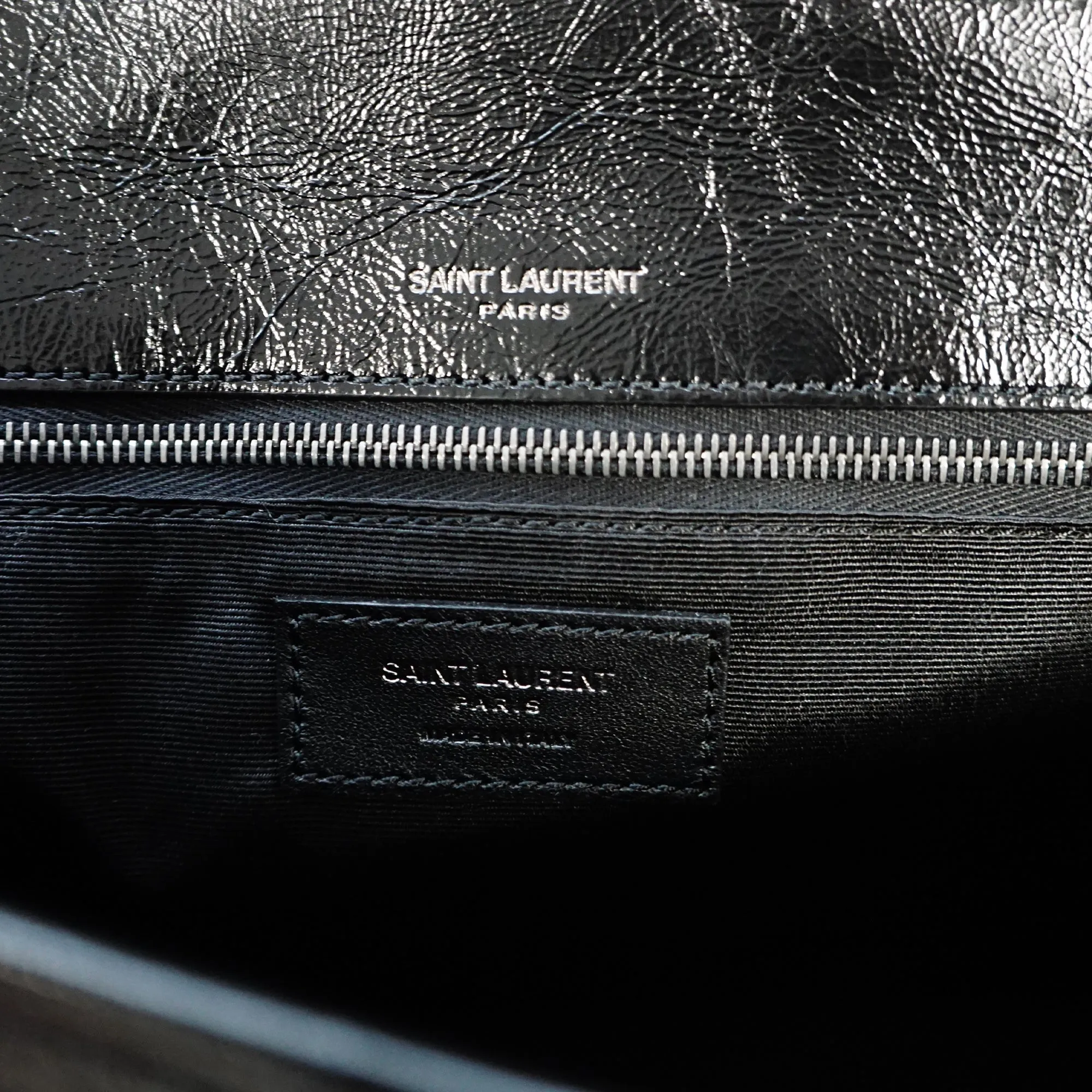 Saint Laurent Niki Medium in Crinkled Vintage Leather Shoulder Bag