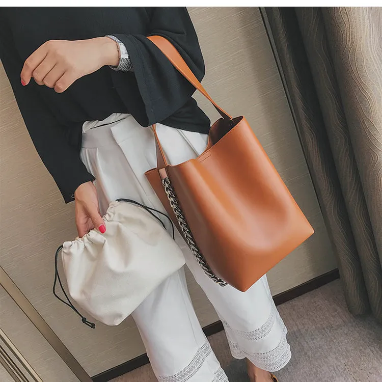 Savannah Chain Bucket Handbags