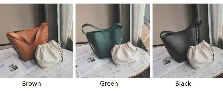 Savannah Chain Bucket Handbags