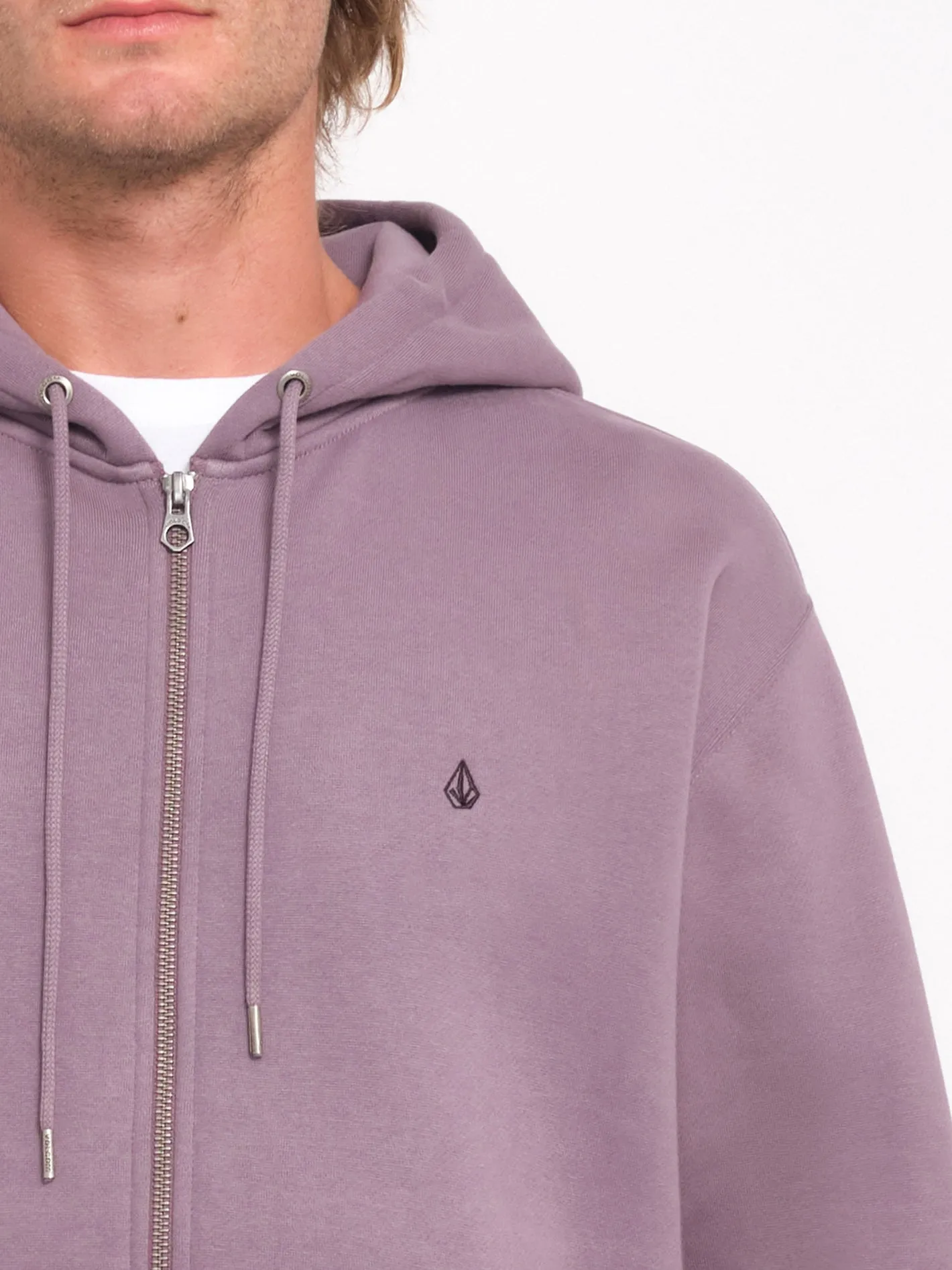 Single Stone Zip Hoodie - Vintage Violet