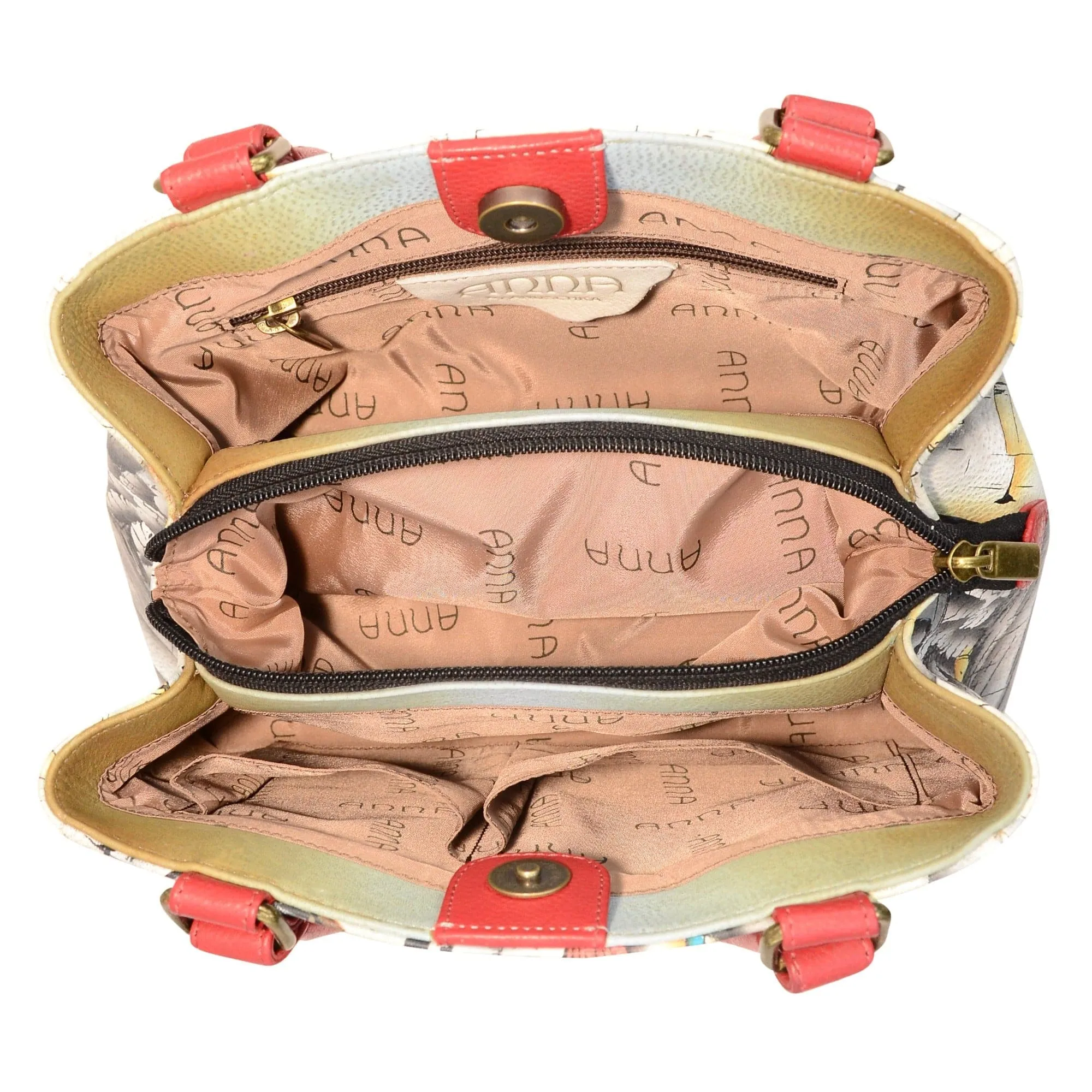 Small Multi compartment Satchel - 8325