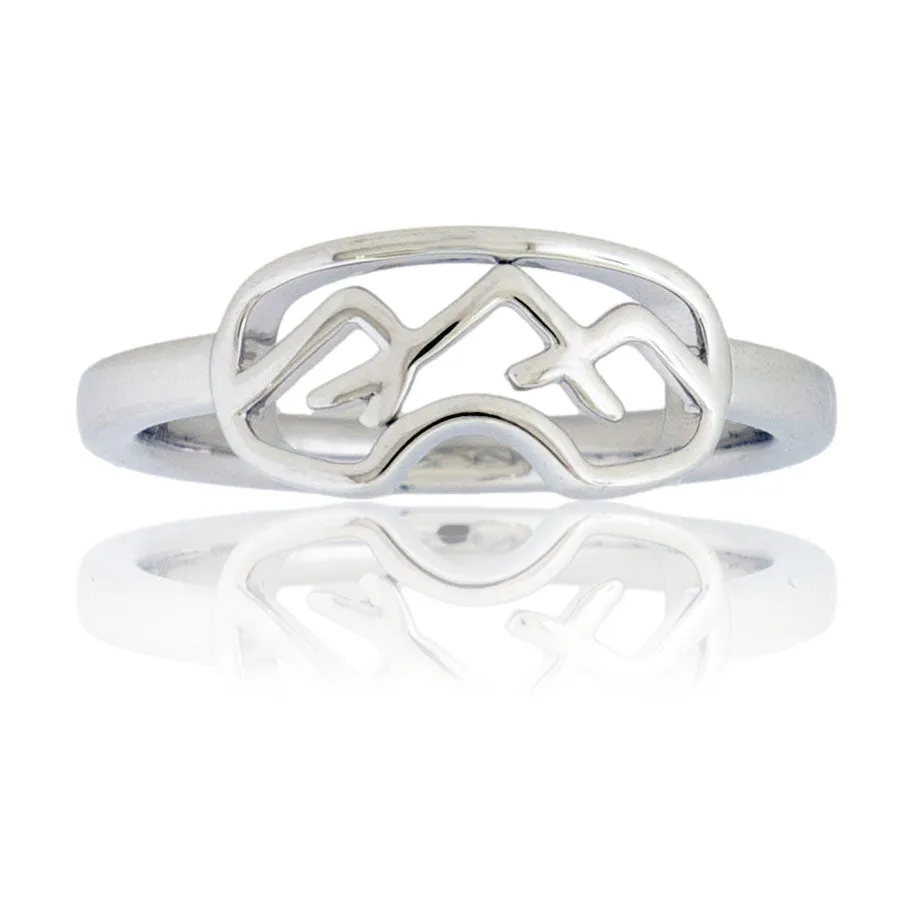 Sterling Silver or Gold Goggles Ring