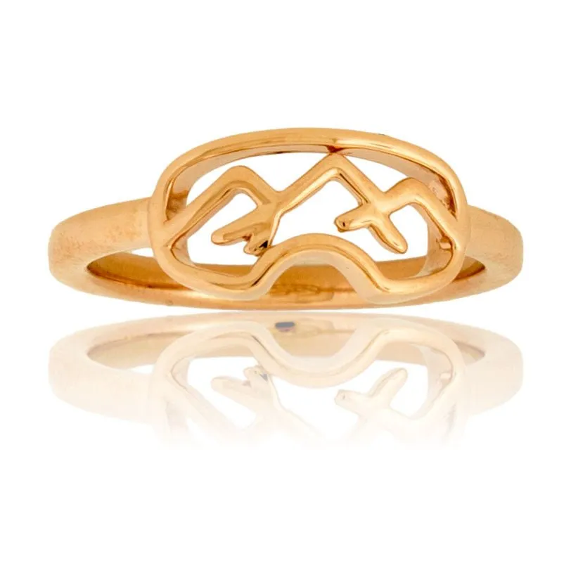 Sterling Silver or Gold Goggles Ring