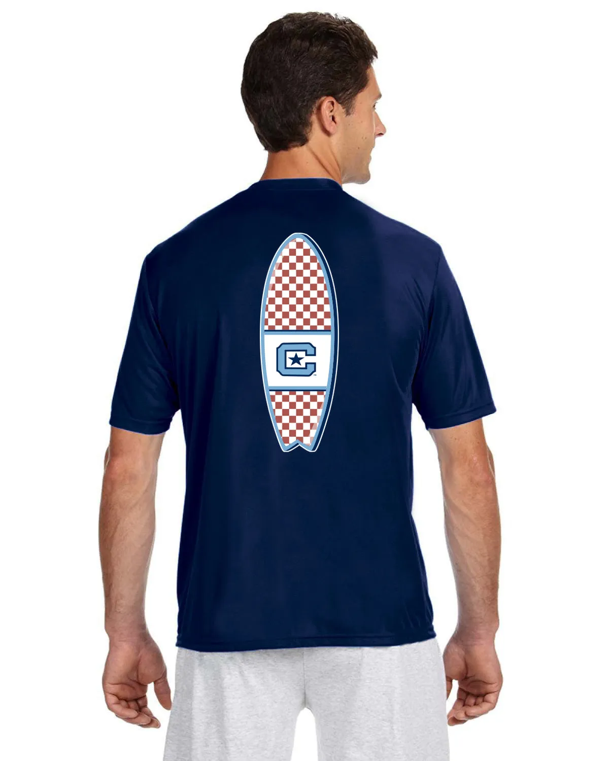 The Citadel, C Star, Club Sports - Surfing Team, Performance T-Shirt