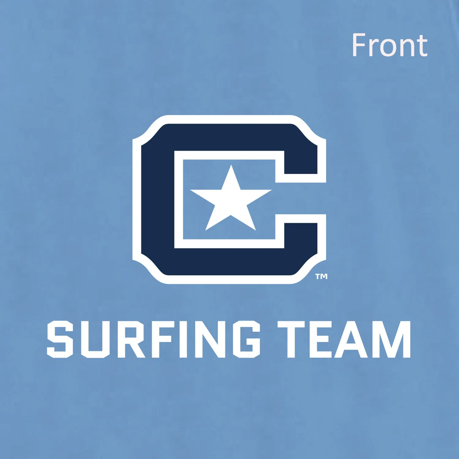 The Citadel, C Star, Club Sports - Surfing Team, Performance T-Shirt