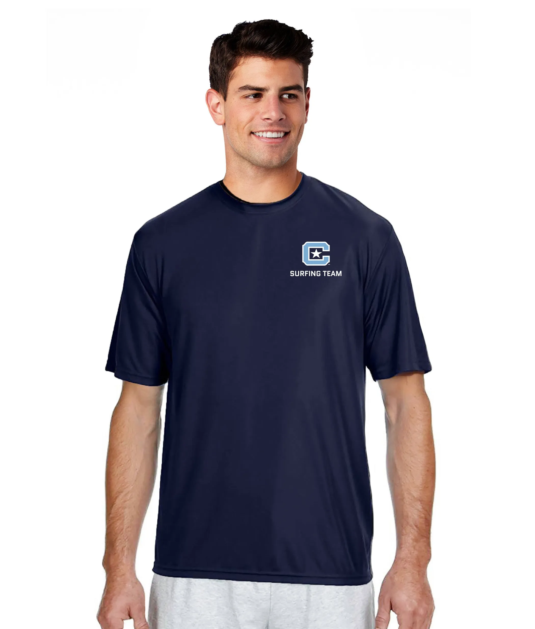 The Citadel, C Star, Club Sports - Surfing Team, Performance T-Shirt