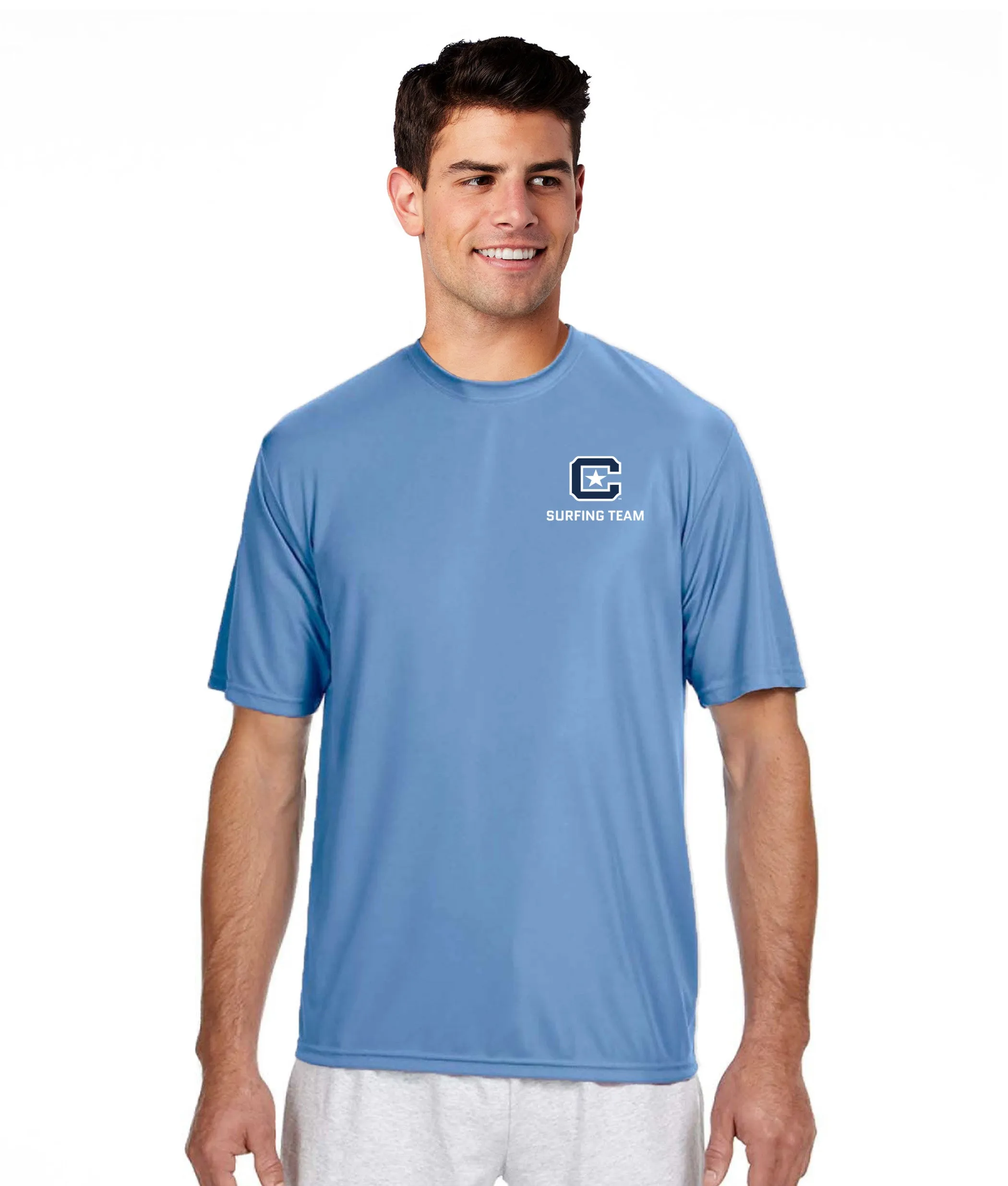 The Citadel, C Star, Club Sports - Surfing Team, Performance T-Shirt
