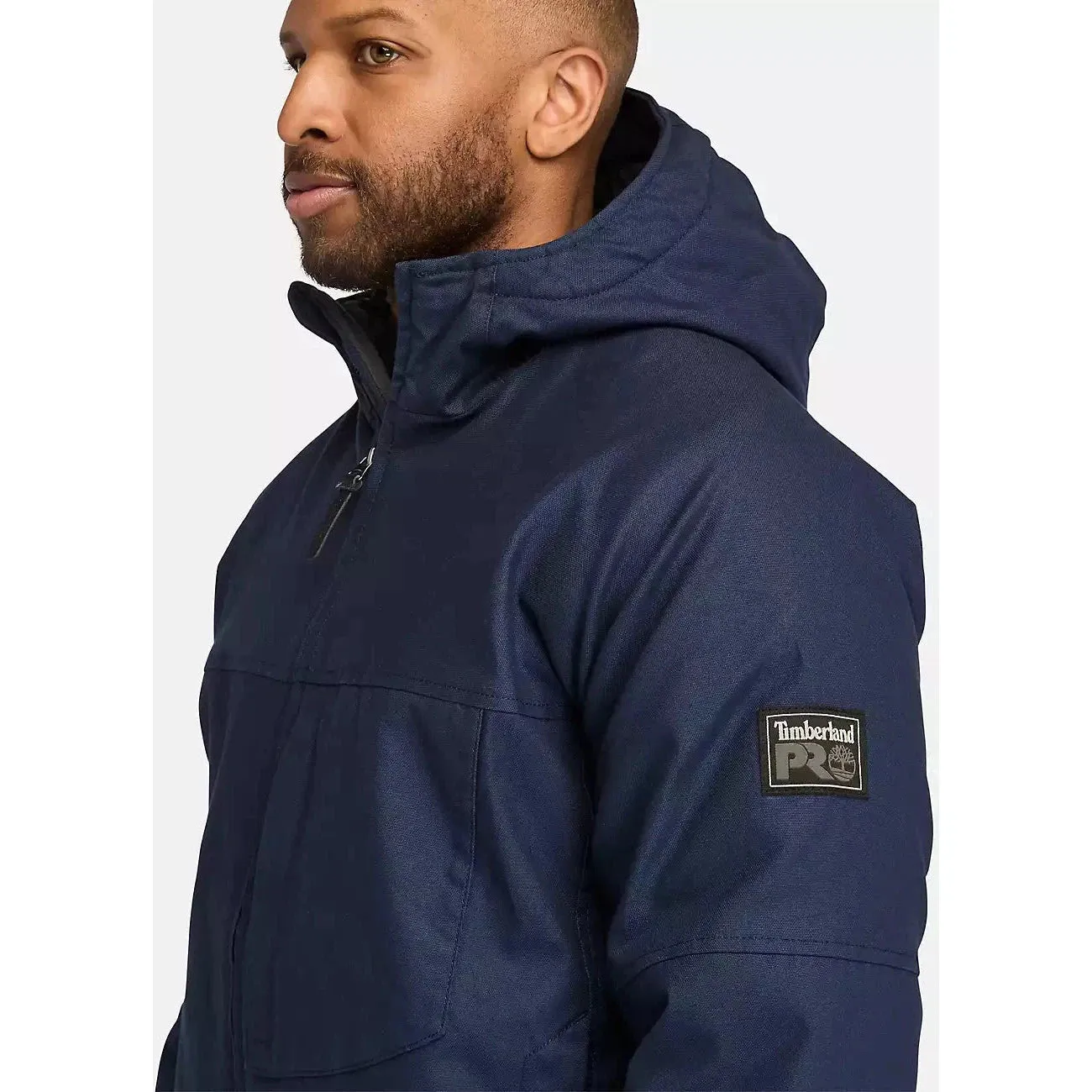 Timberland Pro Men's Gritflex Canvas Hooded Jacket -Navy- TB0A5XYQ019