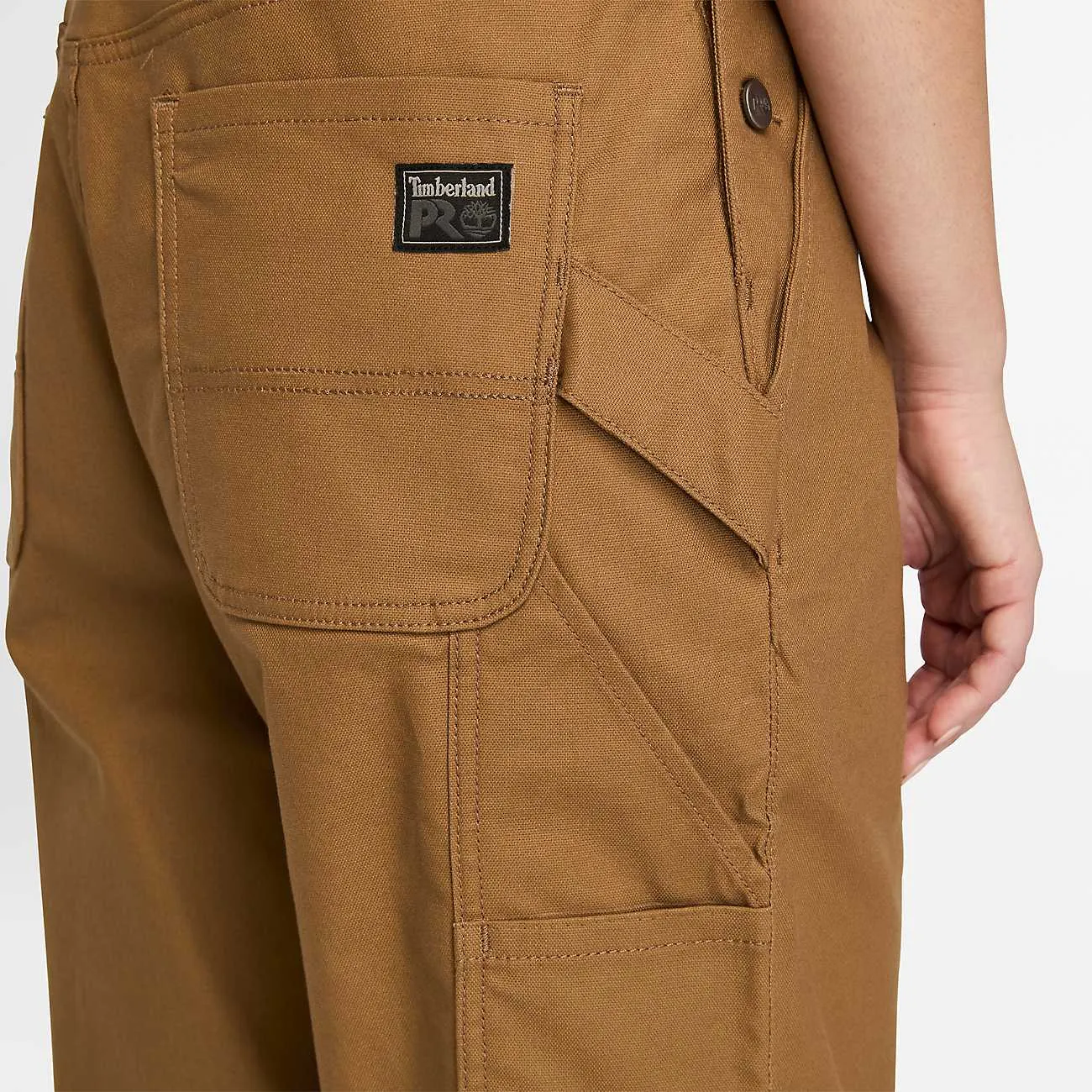 Timberland Pro Women's Gritflex Canvas Overall Bib -Wheat- TB0A5X4UD02
