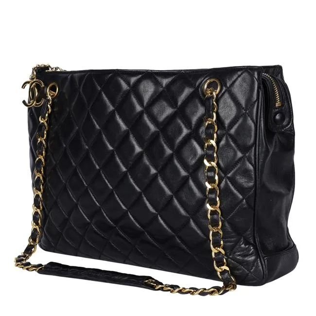 Timeless Tote Bag Black Calfskin