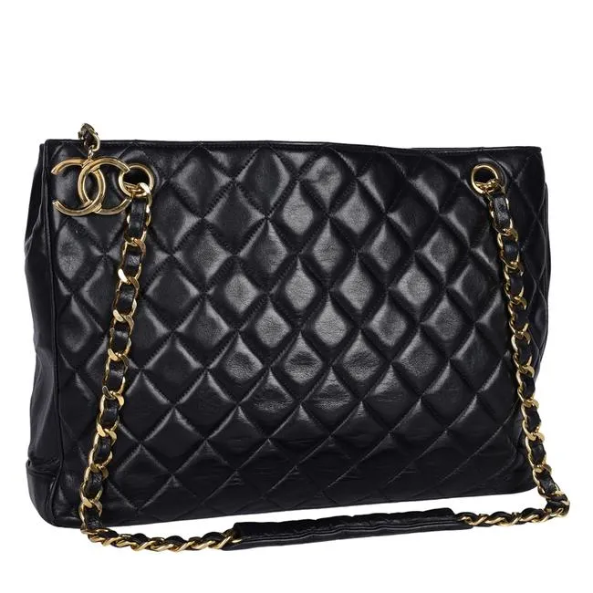 Timeless Tote Bag Black Calfskin