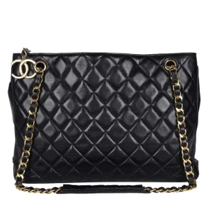 Timeless Tote Bag Black Calfskin