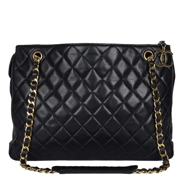 Timeless Tote Bag Black Calfskin