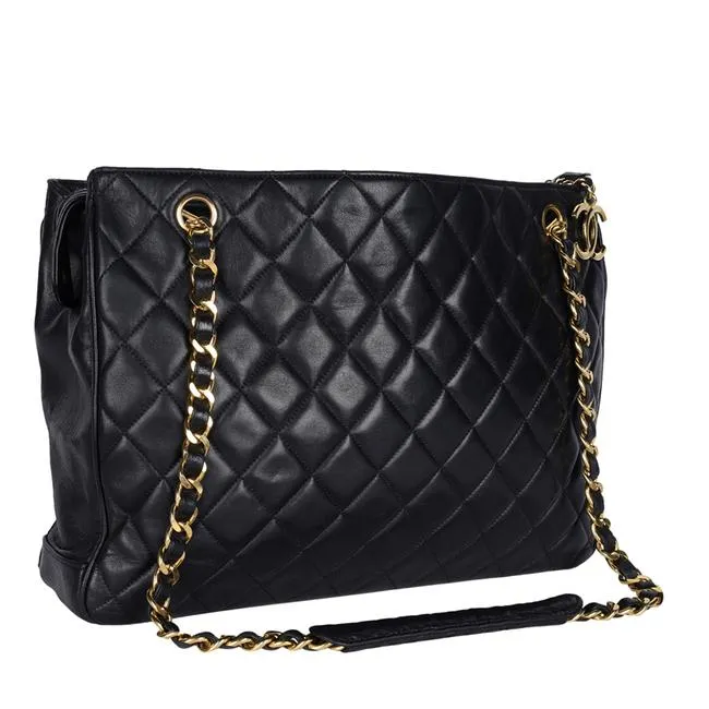 Timeless Tote Bag Black Calfskin
