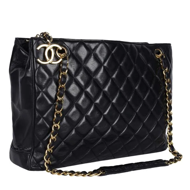 Timeless Tote Bag Black Calfskin
