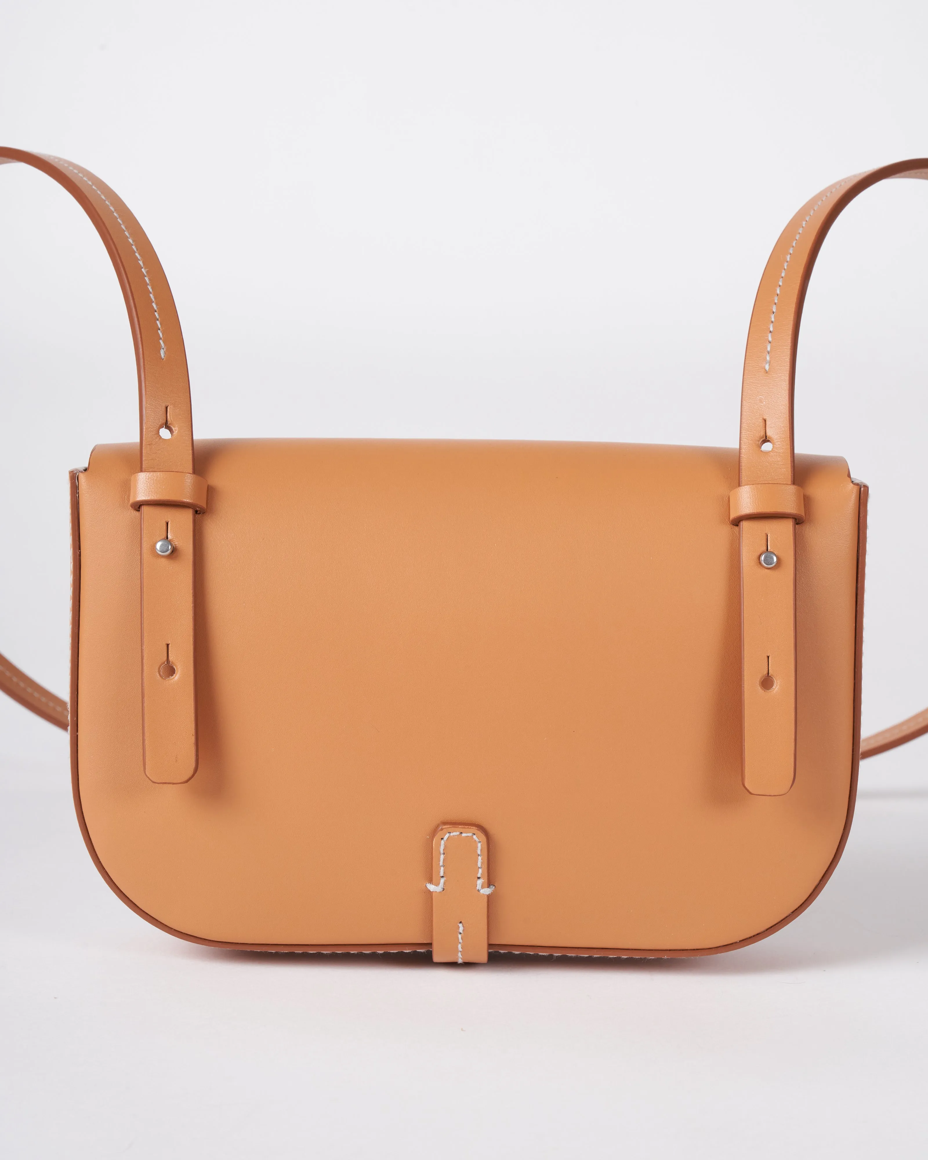 tondina crossbody naturale - natural leather