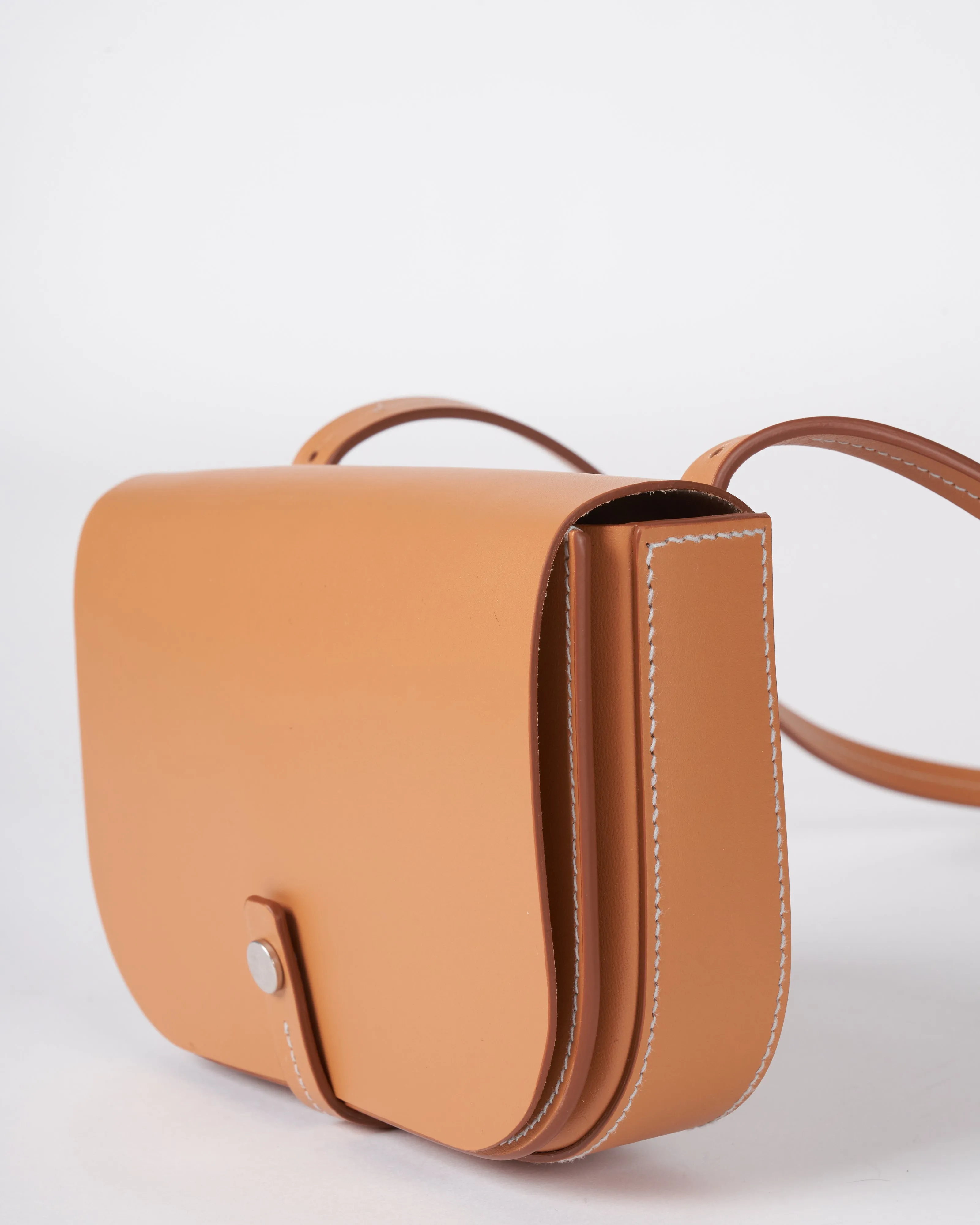 tondina crossbody naturale - natural leather