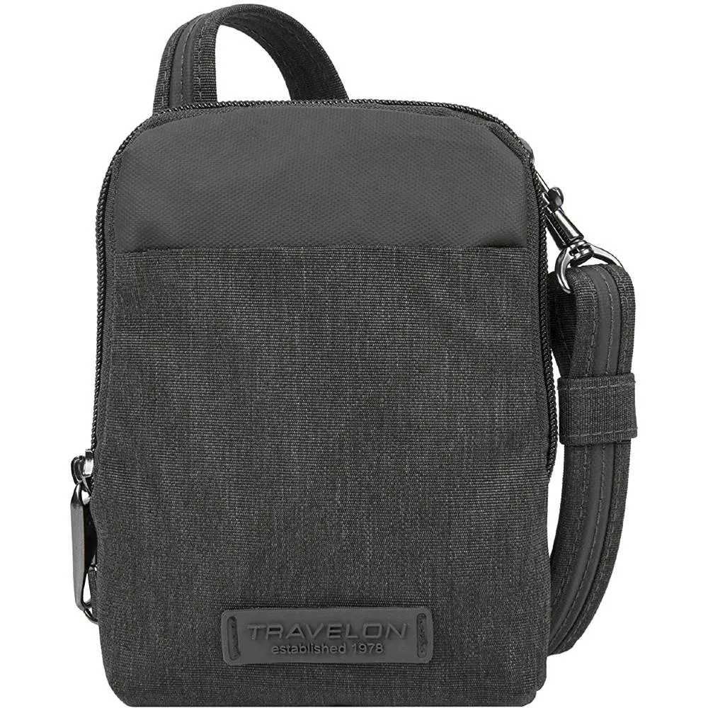 Travelon Anti-Theft-Metro-Stadium Mini Crossbody Bag, Black, 4.5 x 6 x 1 | Multiple Colors