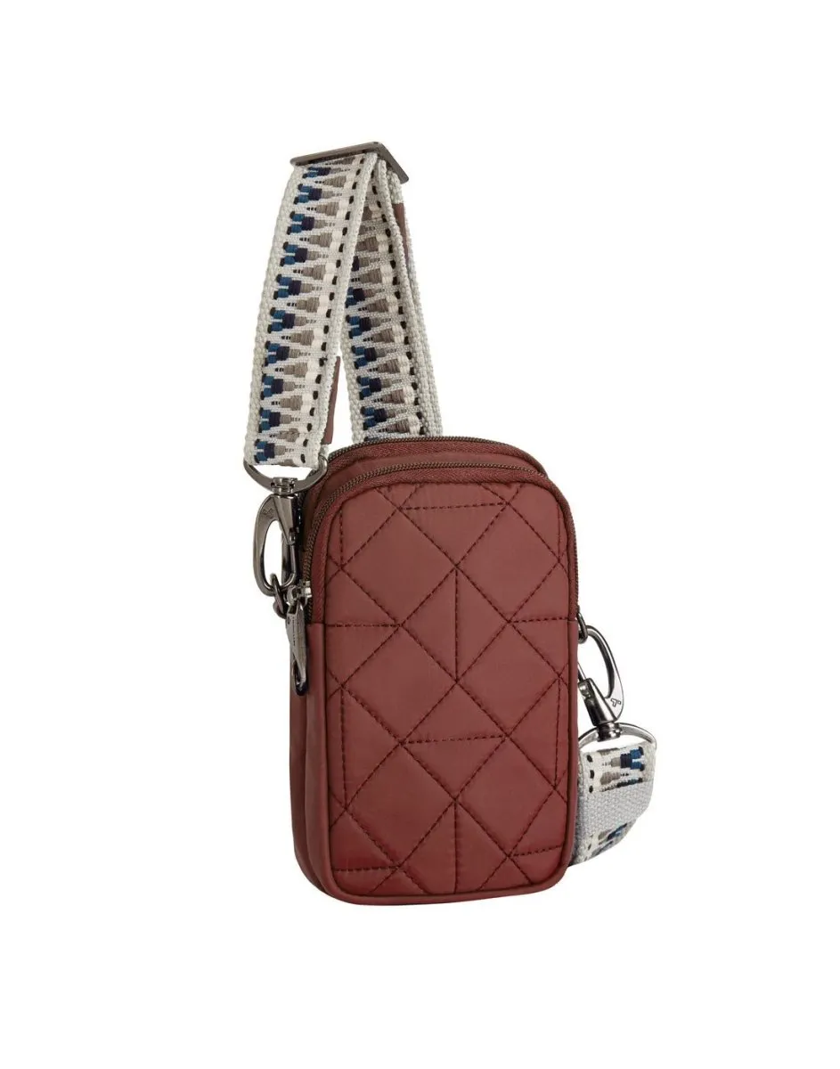 Travelon Boho Anti-Theft 2 Compartment Phone Crossbody - FINAL SALE