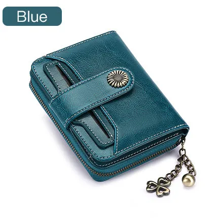 Trend Wallet Female Women Wallet Short Wallet Quality Coin Purse Women Button Purse Quality Flower Hardware 5185H-75
