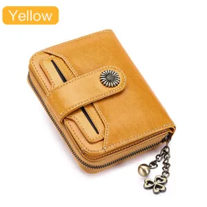 Trend Wallet Female Women Wallet Short Wallet Quality Coin Purse Women Button Purse Quality Flower Hardware 5185H-75
