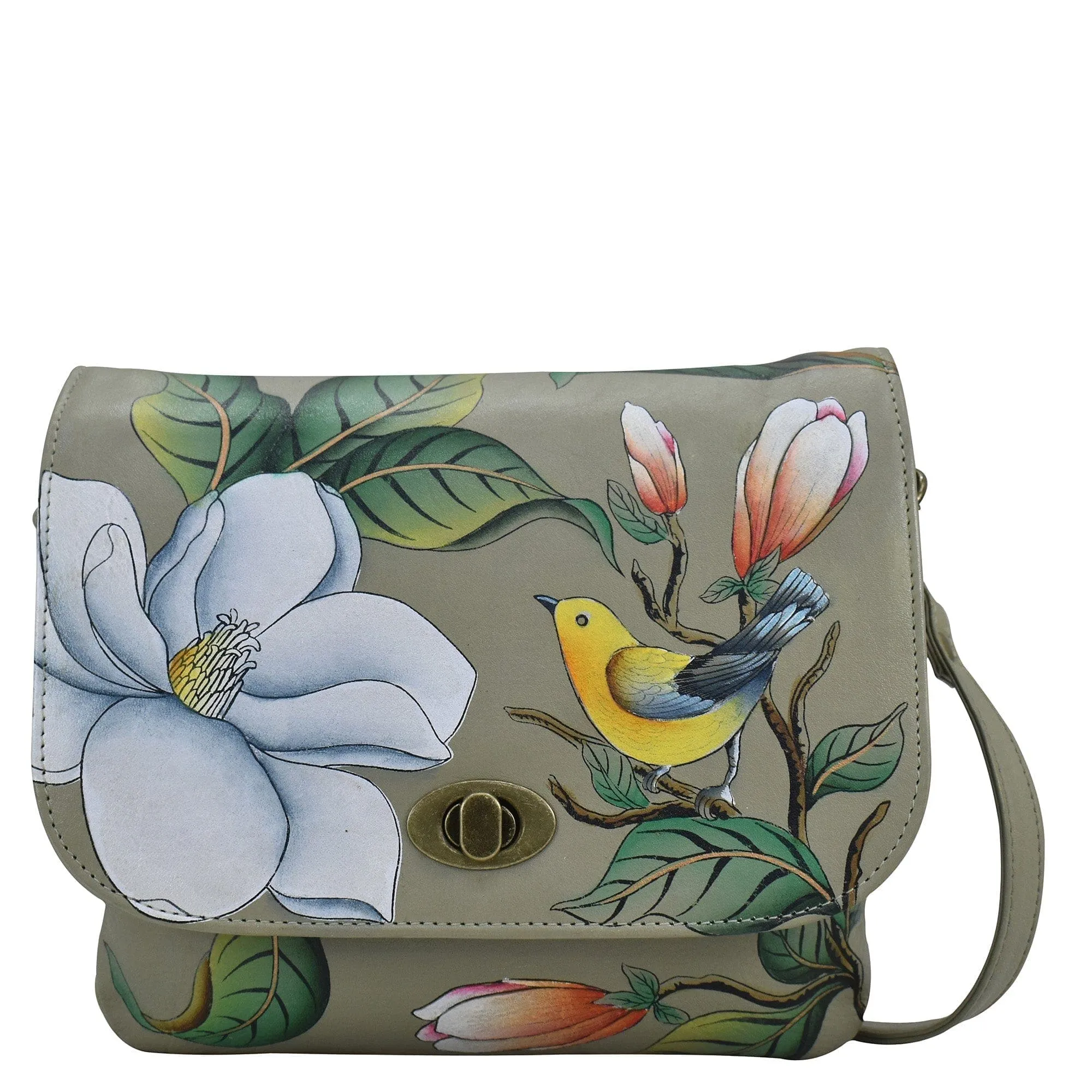Triple Compartment Flap Crossbody - 8428