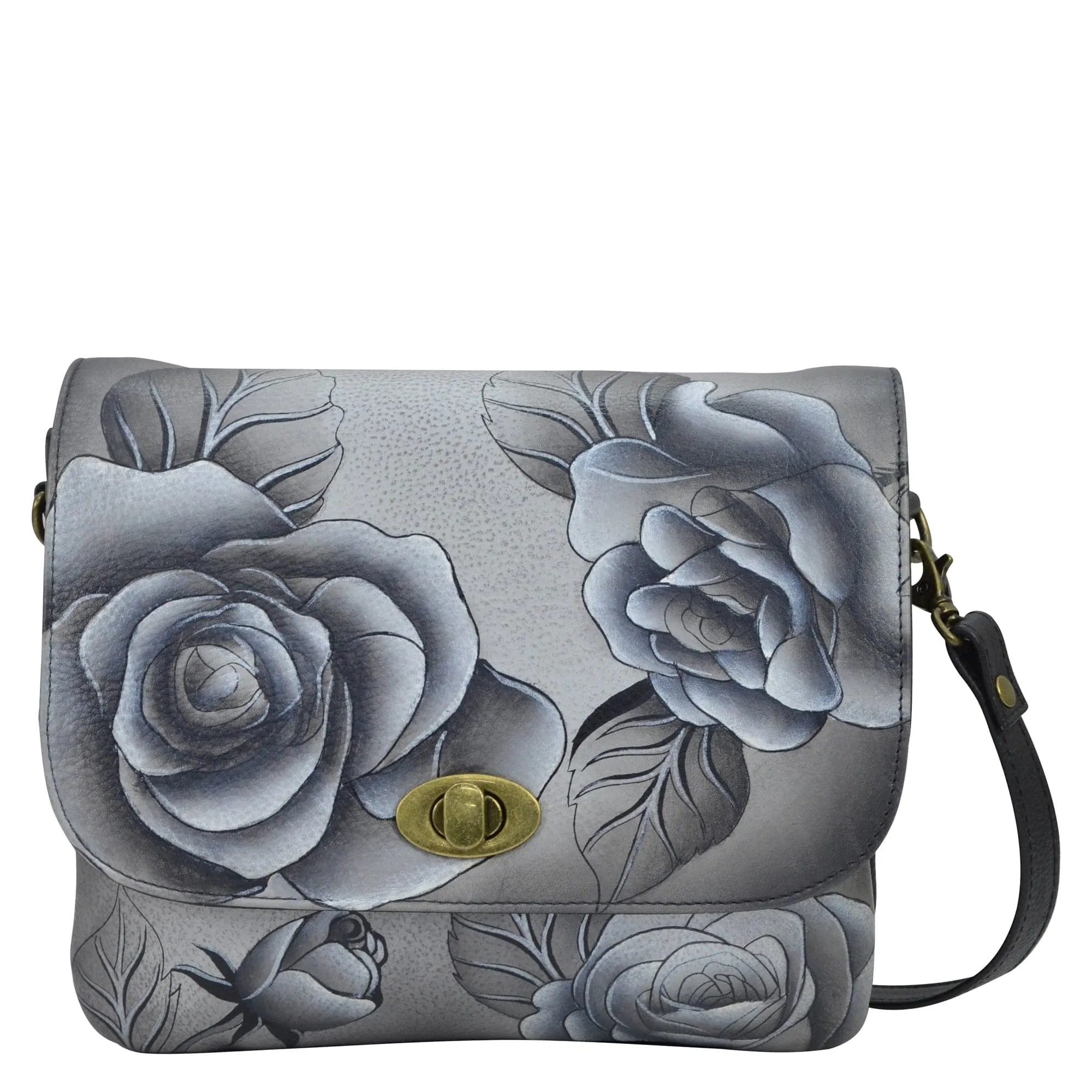 Triple Compartment Flap Crossbody - 8428