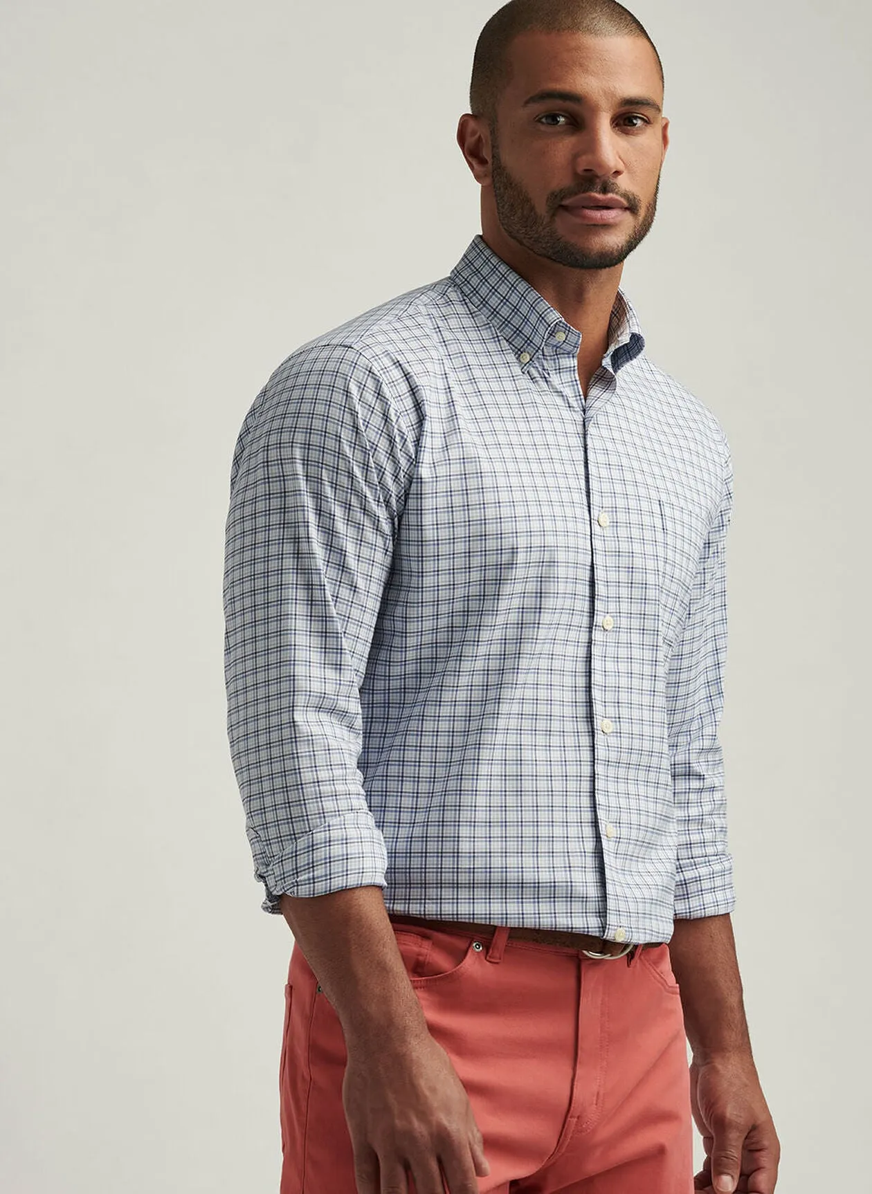 Tyrrell Performance Twill Sport Shirt (Blue Freesia)