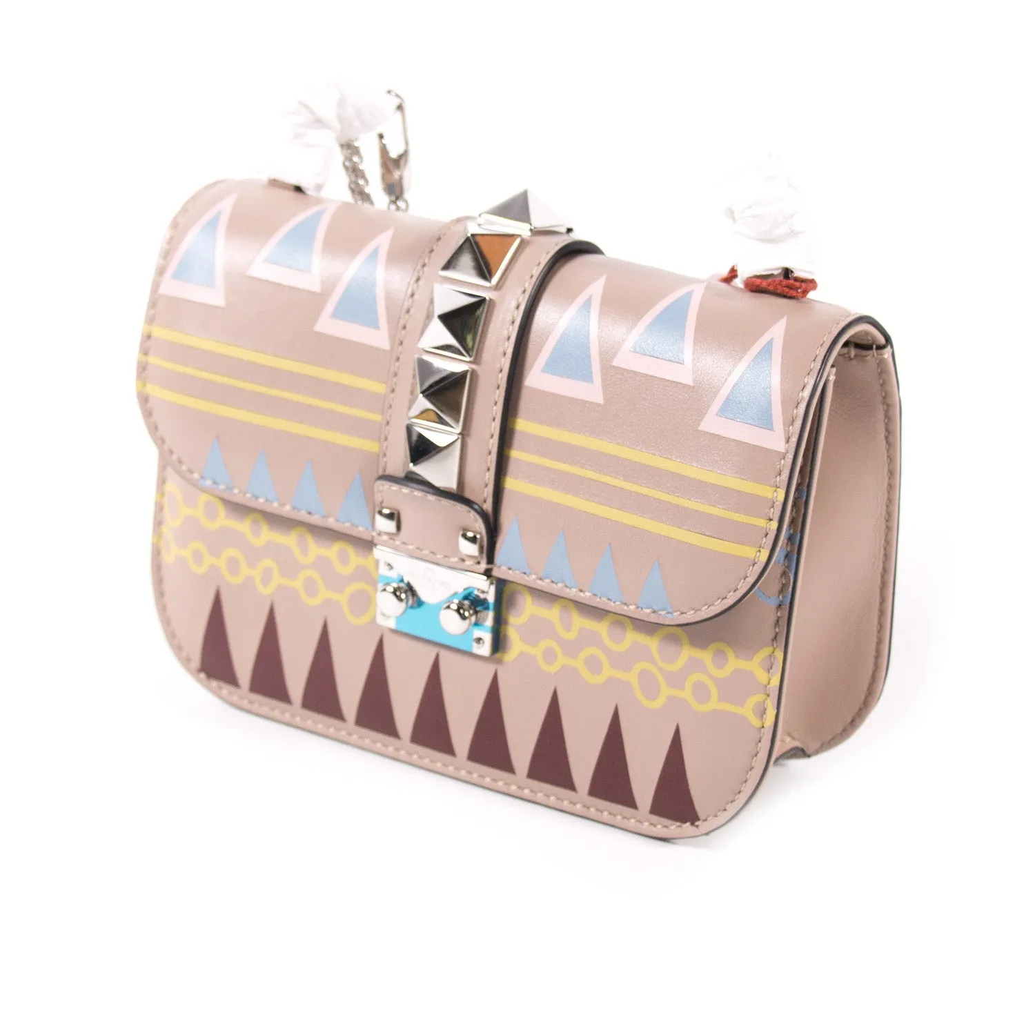 Valentino Glam Lock Rockstud Shoulder Bag