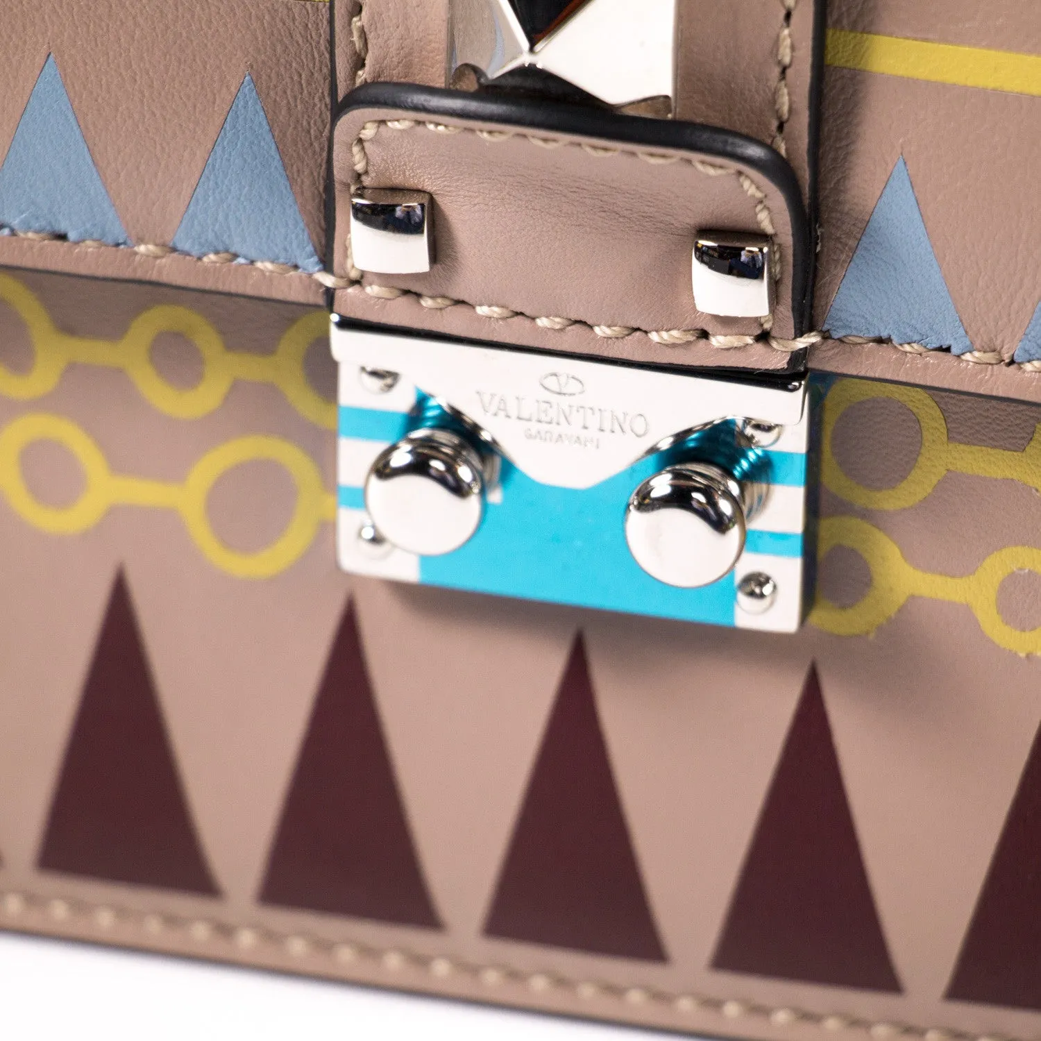 Valentino Glam Lock Rockstud Shoulder Bag