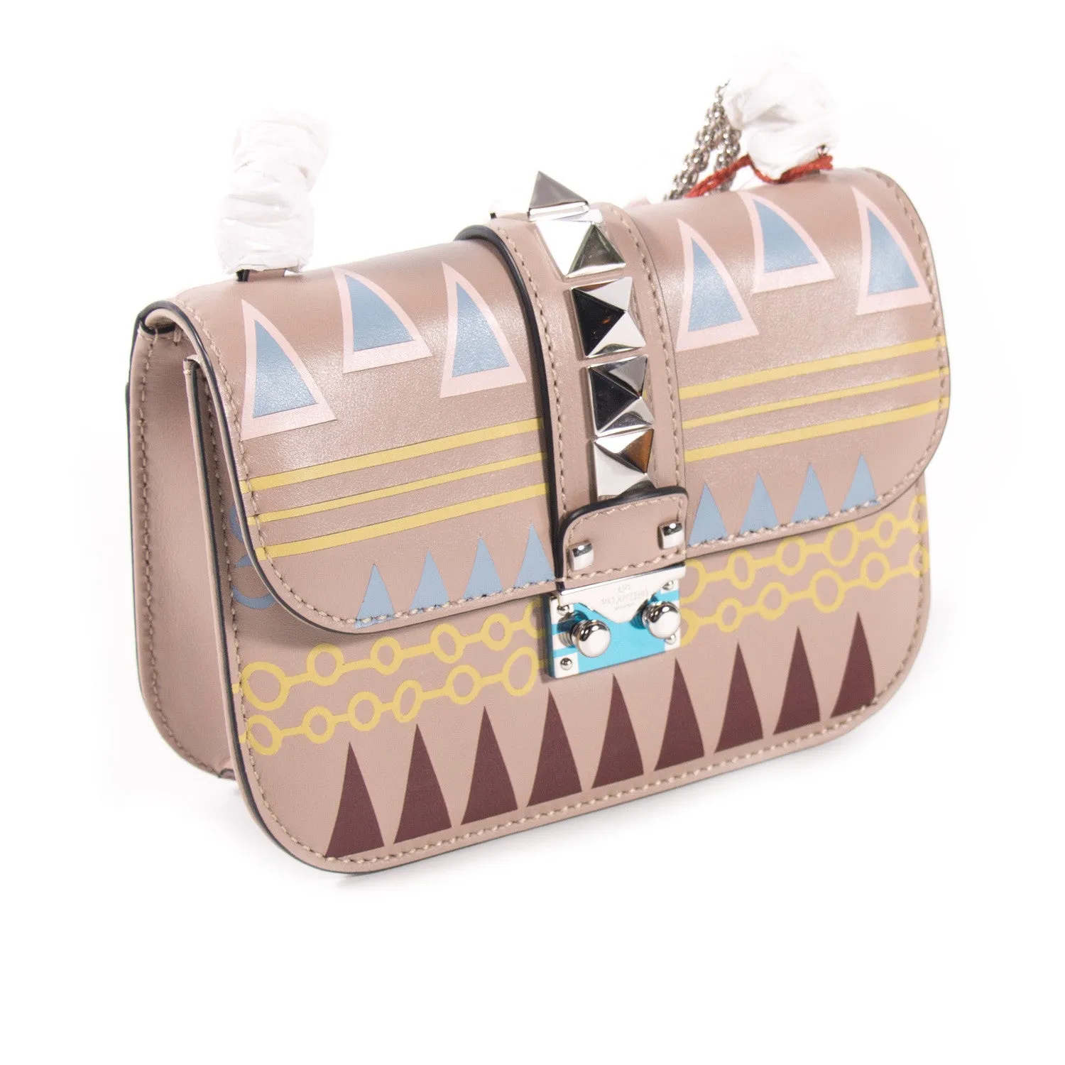 Valentino Glam Lock Rockstud Shoulder Bag