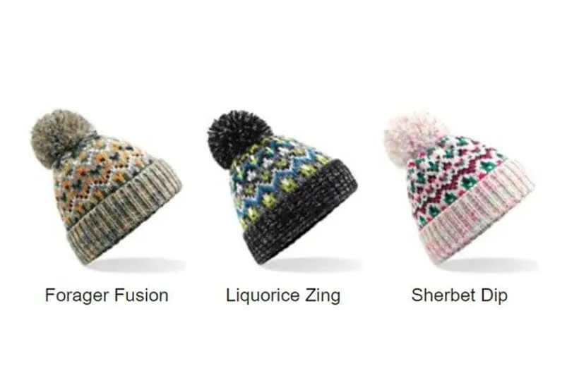 Vegan Blizzard Bobble Beanie | Multiple Colours